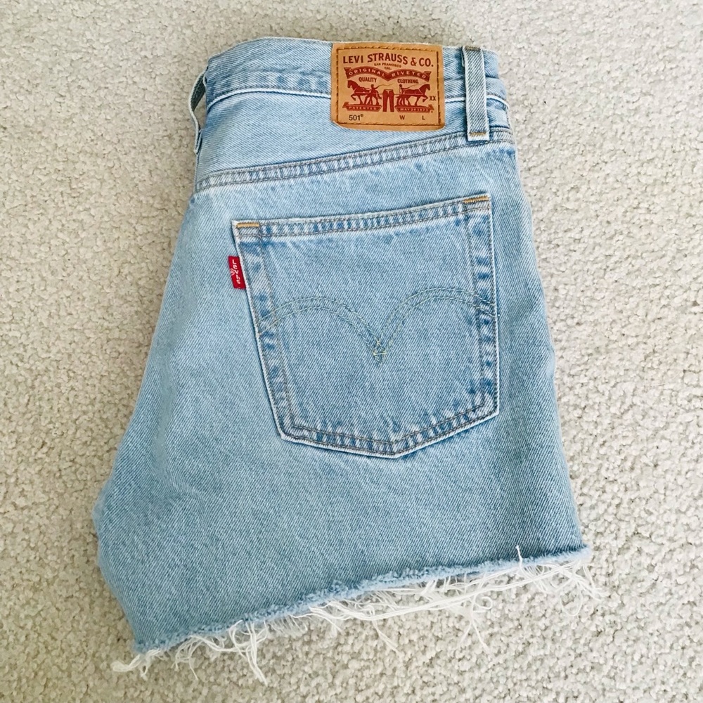 Levi’s 501 Distressed Denim Shorts